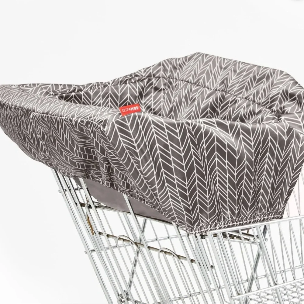 Skip Hop Gray Herringbone High Chair/Cart Cover
